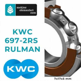 697 2rs KWC Rulman Plastik Kapak ( 7x17x5 - 7*17*5 mm ) Minyatür Rulman